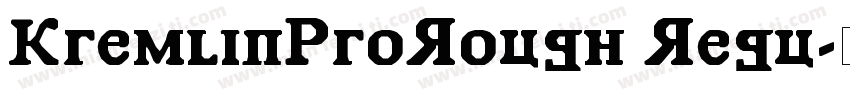 KremlinProRough Regu字体转换